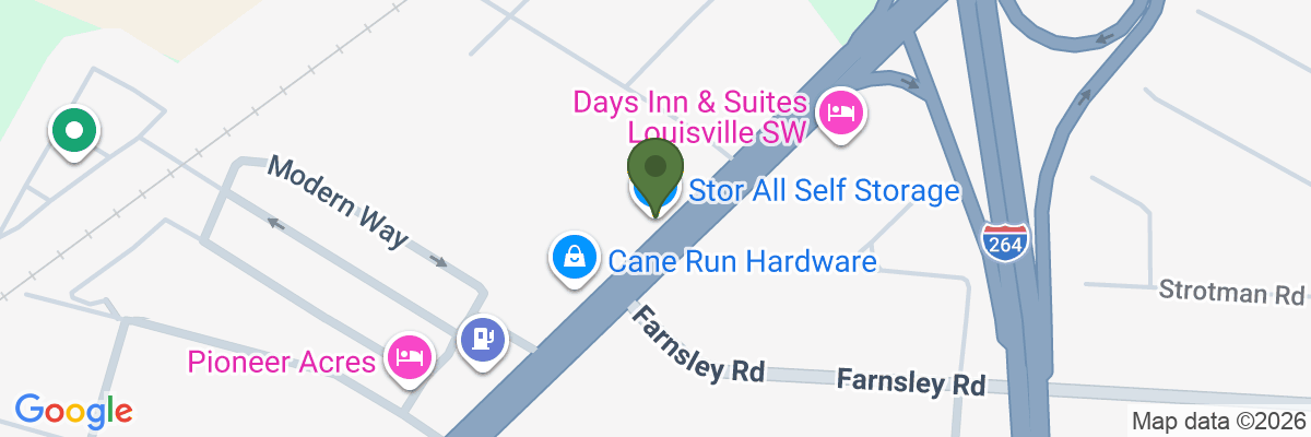 Map showing facility locations