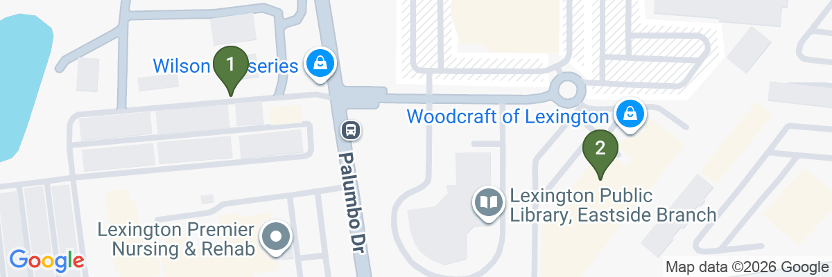 Map showing facility locations