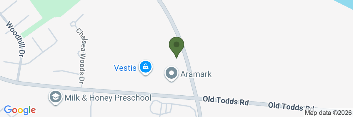 Map showing facility locations
