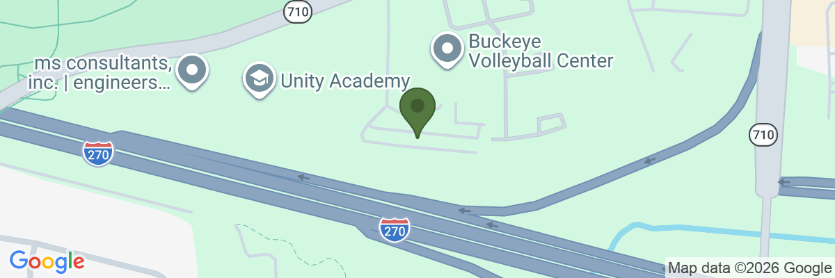 Map showing facility locations